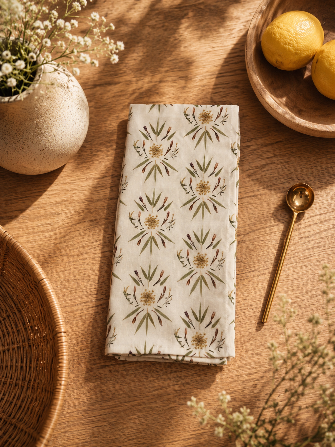 Queen Anne's Quiet Magic Tea Towel