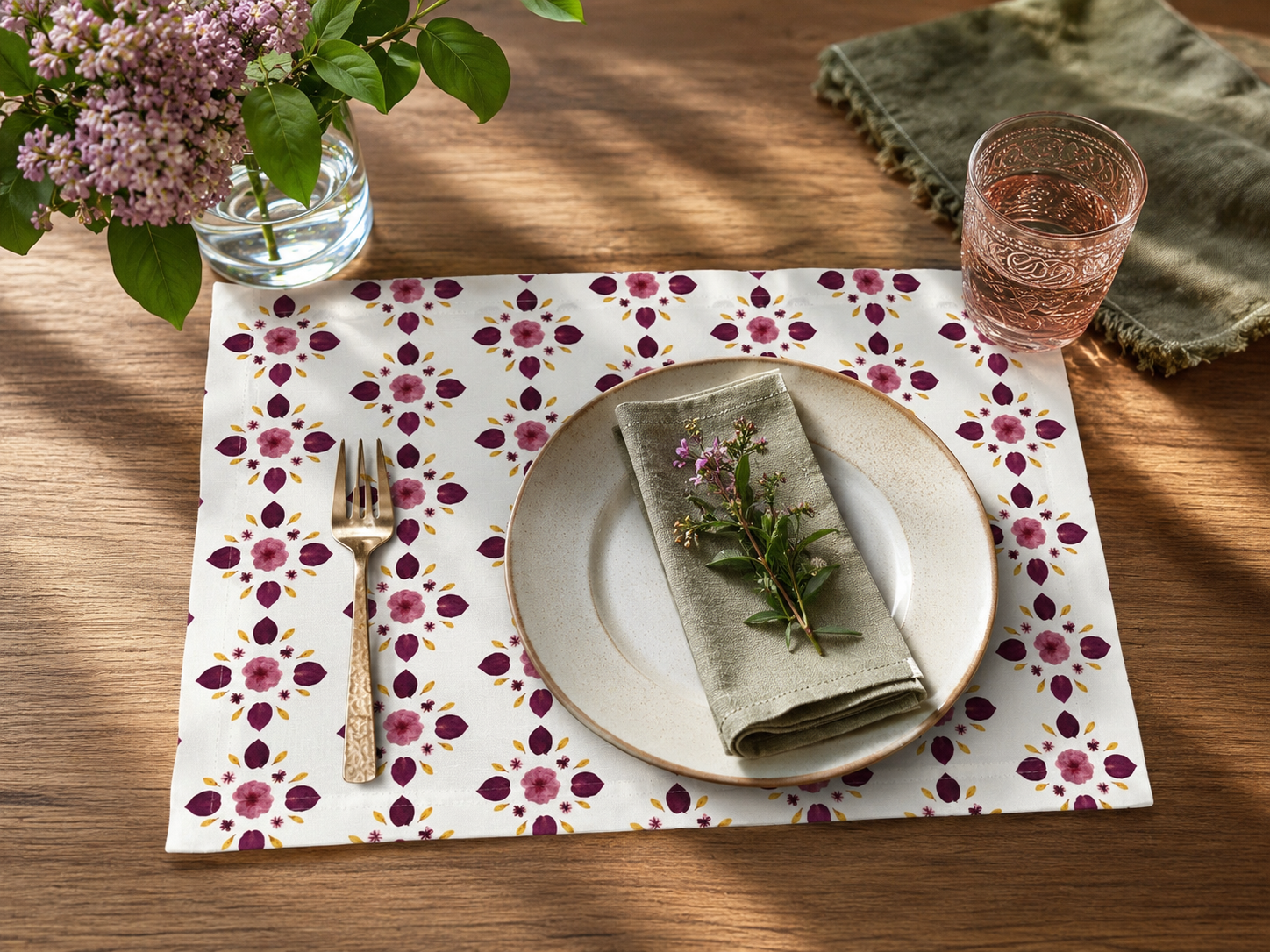 Petal Pops of Pink Placemat