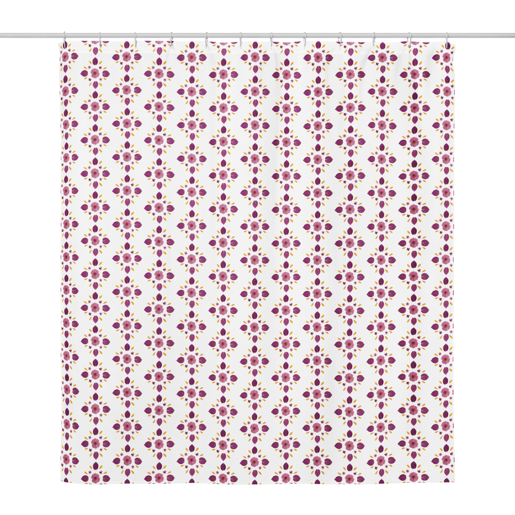 Petal Pops of Pink Shower Curtain