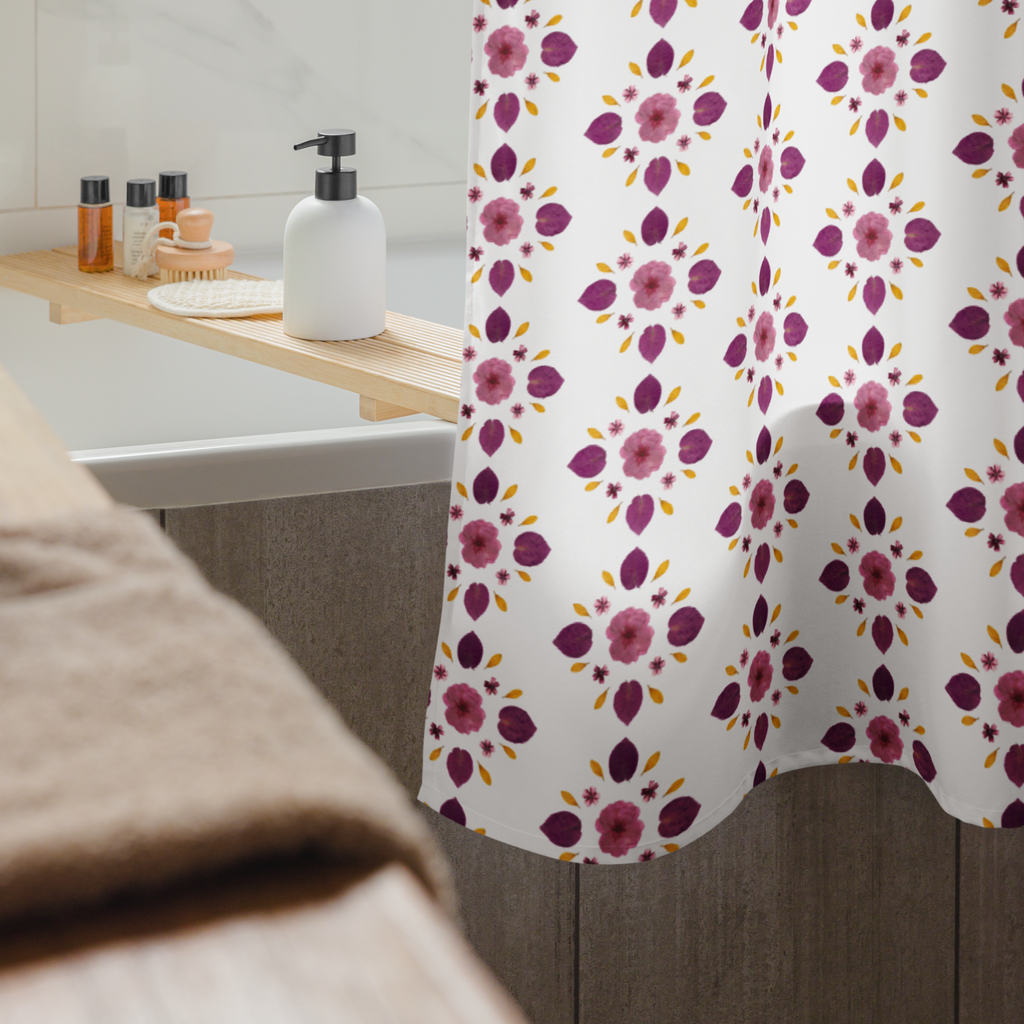 Petal Pops of Pink Shower Curtain
