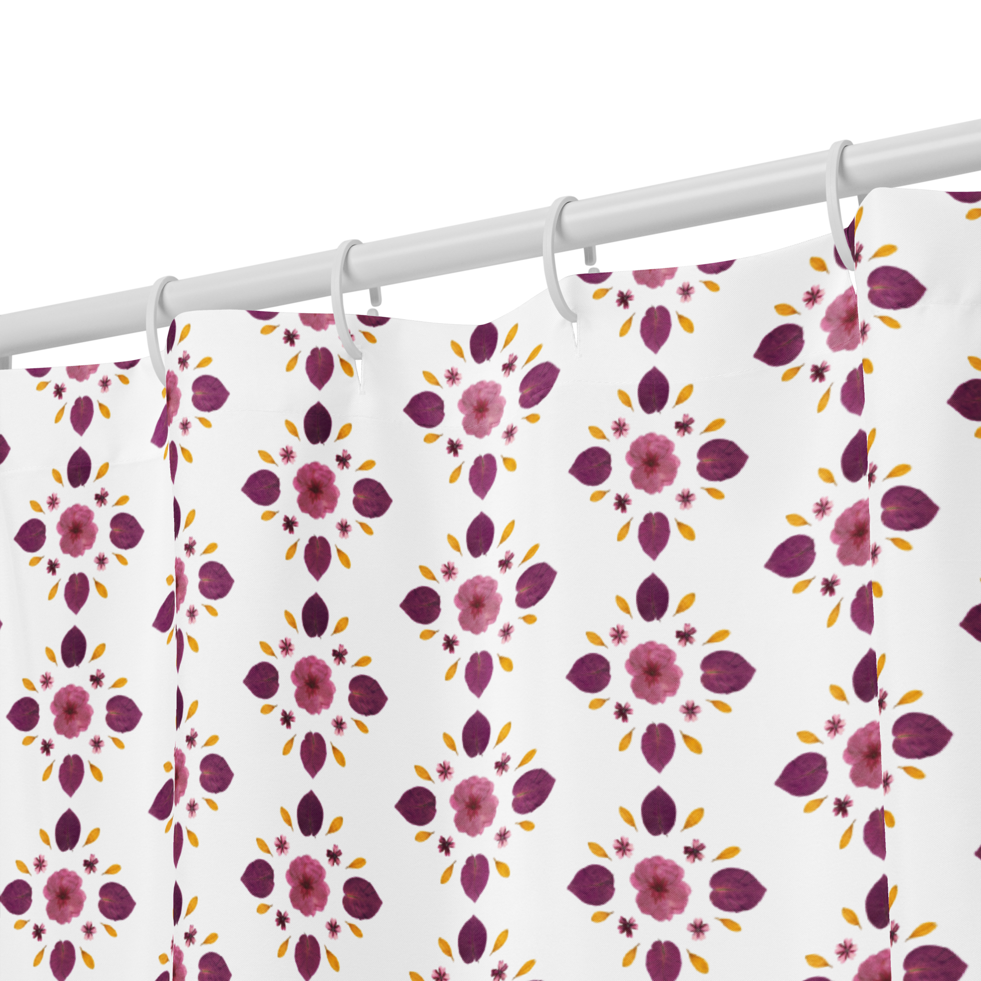 Petal Pops of Pink Shower Curtain