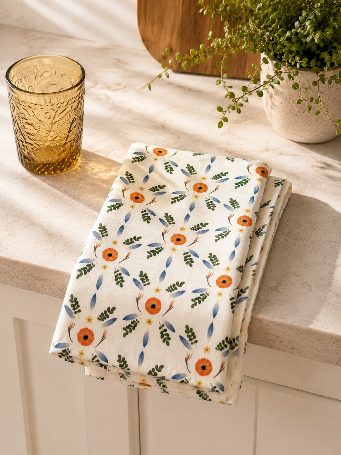 Solar Flares Tea Towel