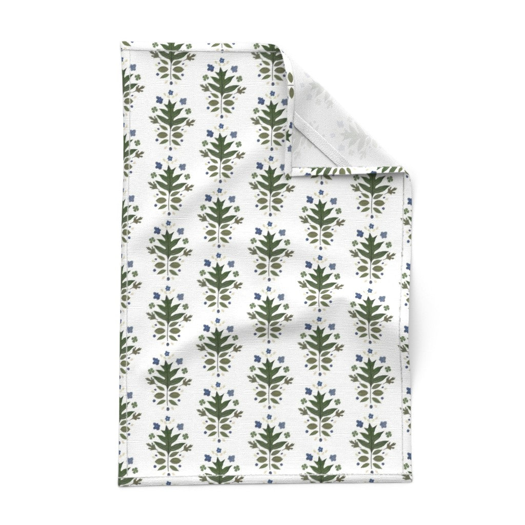 Summer in Greens Tea Towel